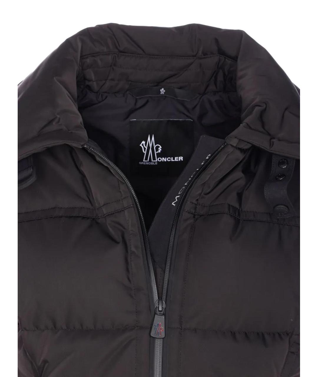 MONCLER Черный полиэстеровый жилет, фото 3