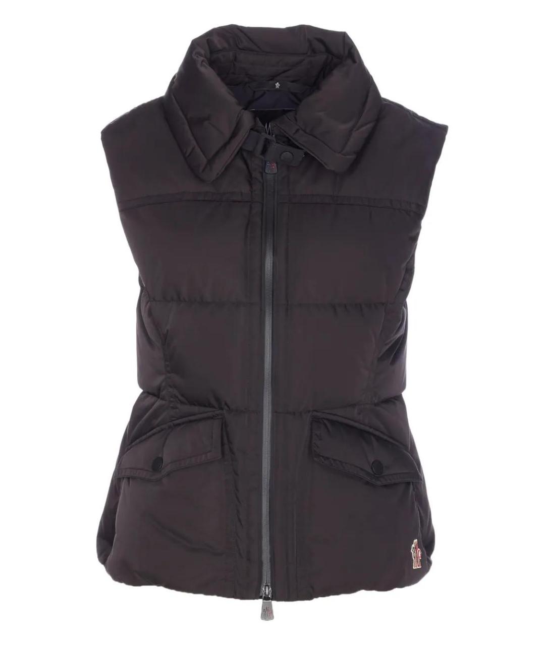 MONCLER Черный полиэстеровый жилет, фото 1