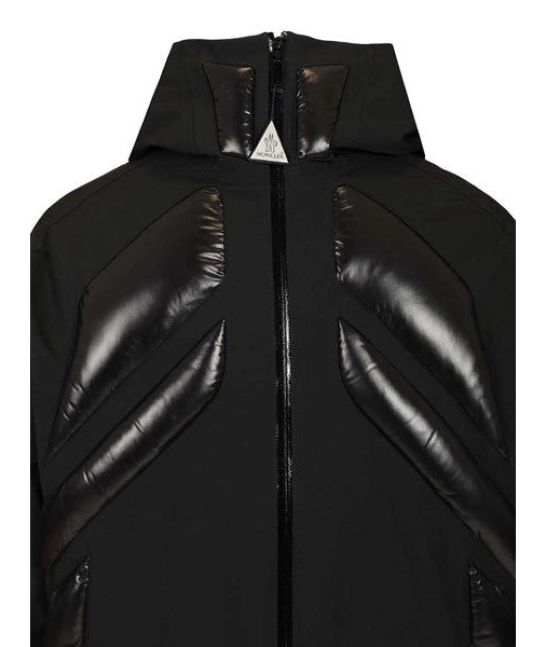 MONCLER Черная полиамидовая куртка, фото 4