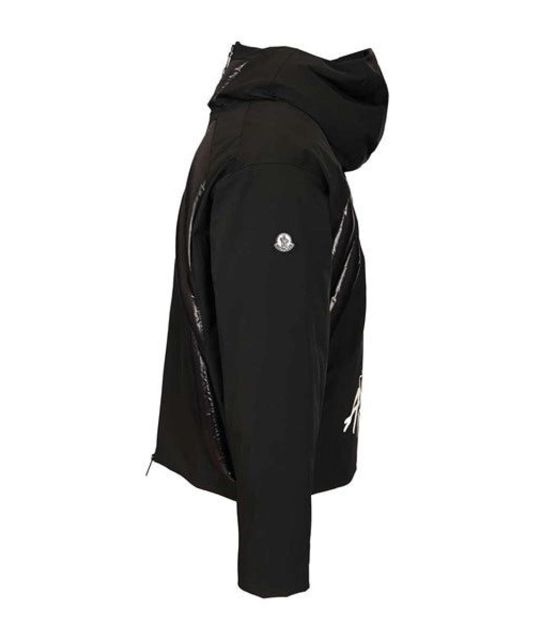 MONCLER Черная полиамидовая куртка, фото 3