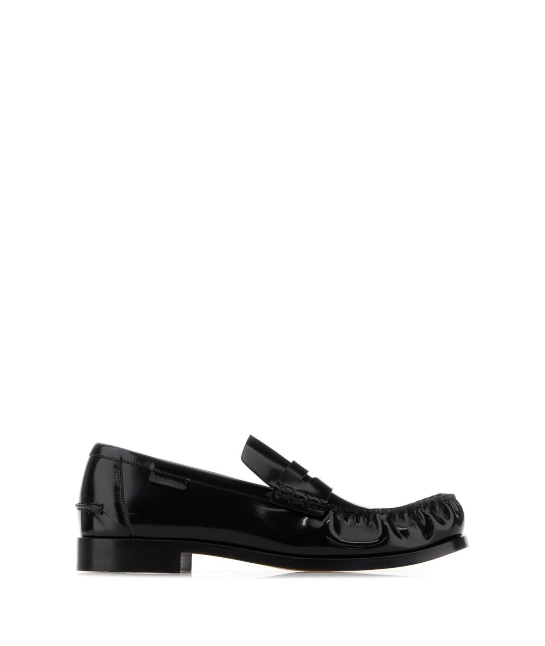 BOTTEGA VENETA Черные кожаные лоферы, фото 1