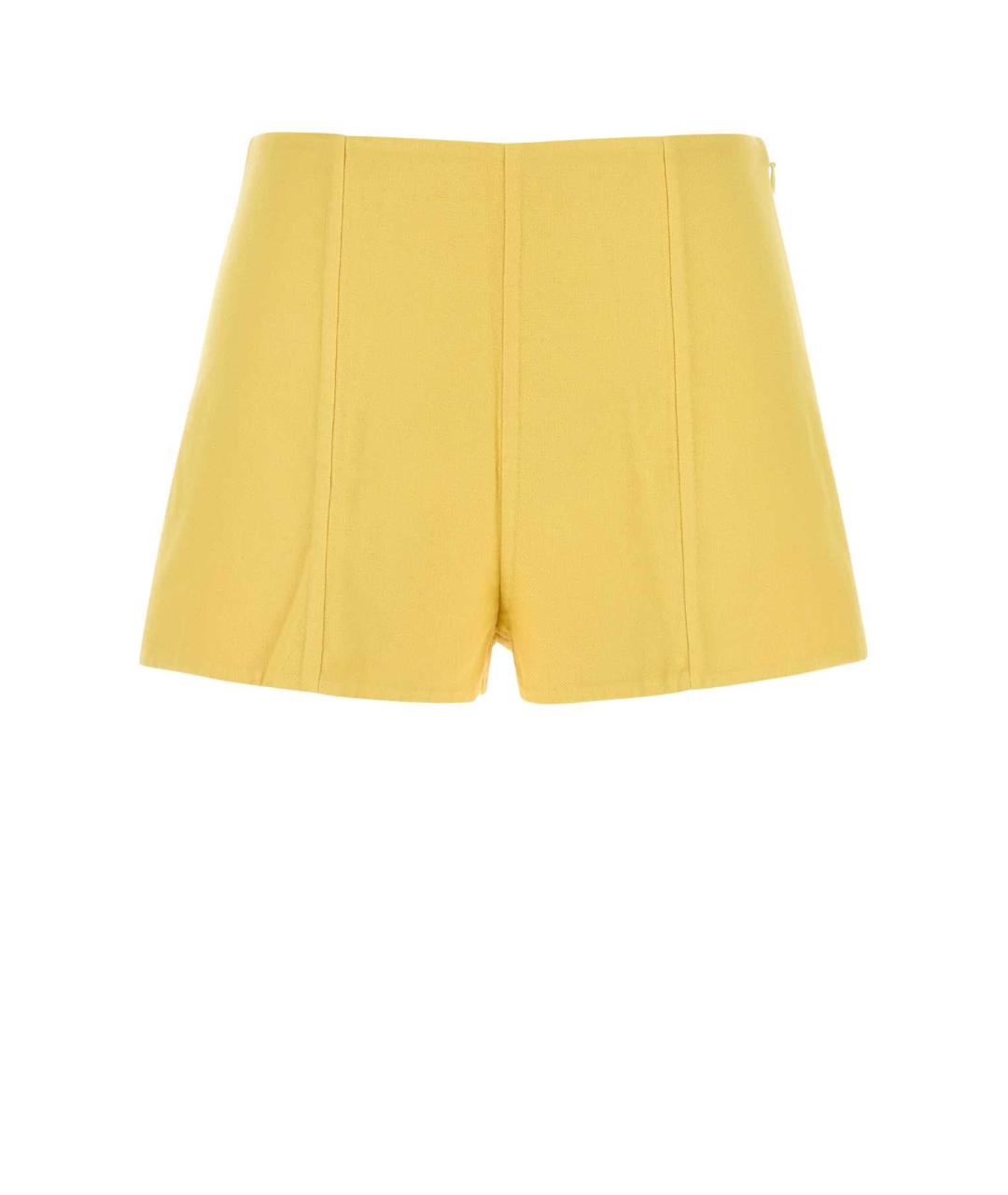 PRADA Желтые хлопковые шорты, фото 1
