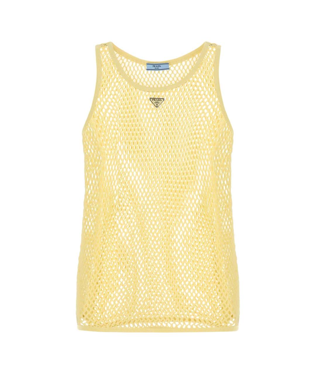 PRADA Желтая майка, фото 1