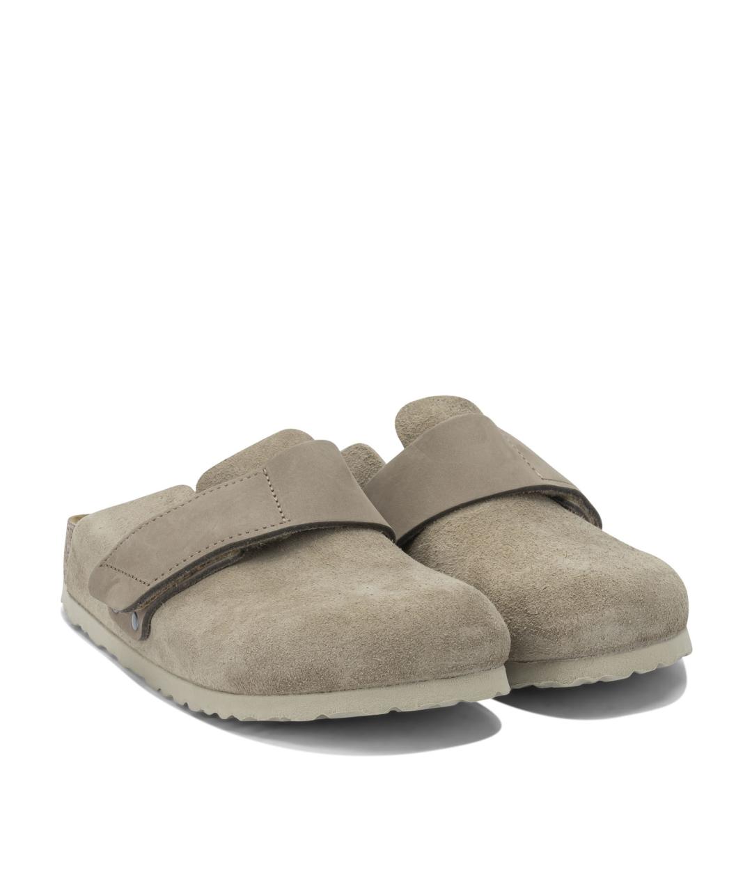 BIRKENSTOCK Бежевые кожаные сандалии, фото 2