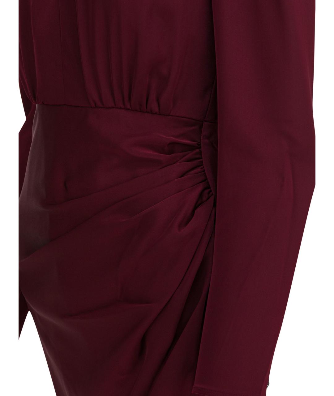 SELF-PORTRAIT Бордовое полиэстеровое вечернее платье, фото 4
