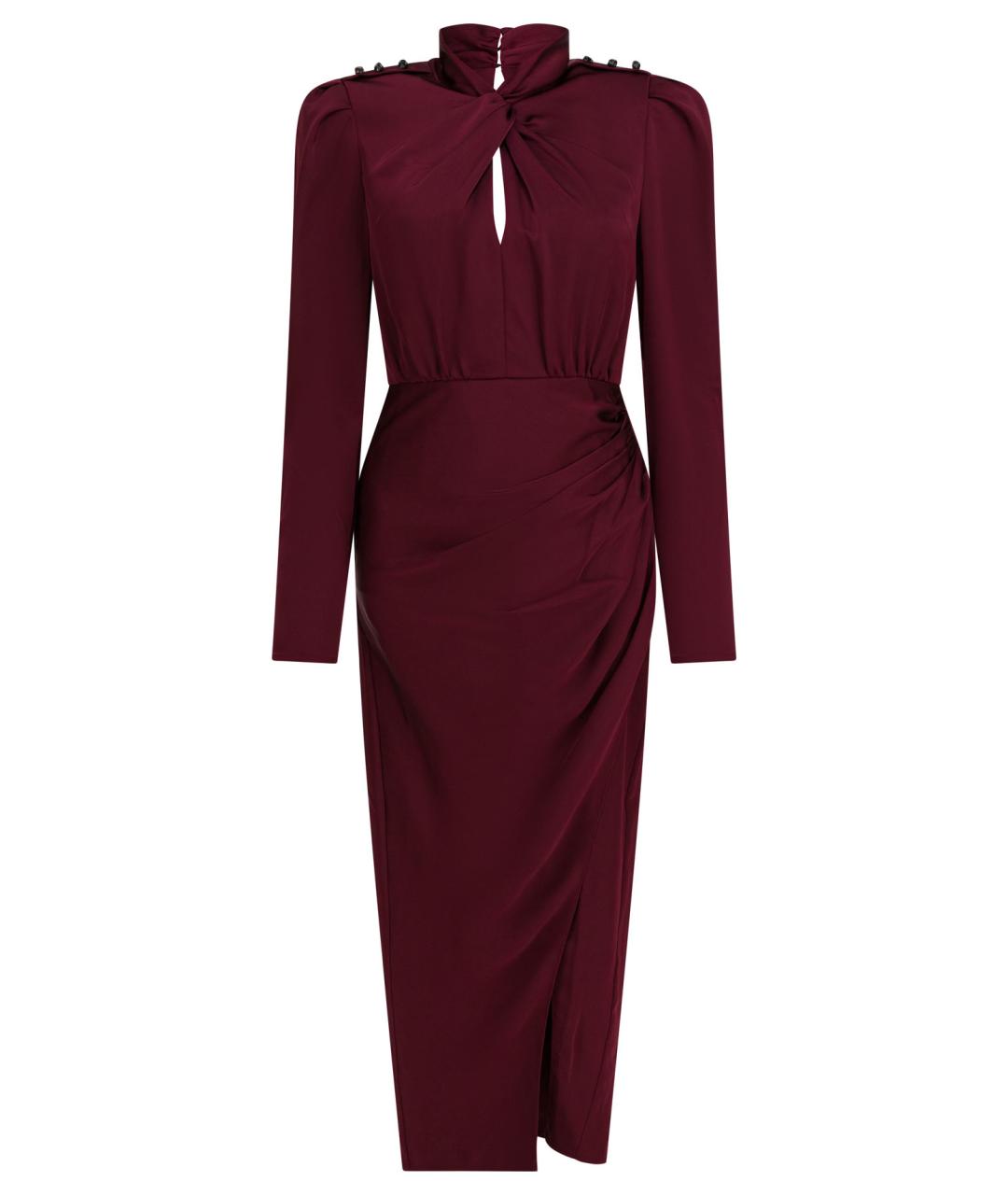 SELF-PORTRAIT Бордовое полиэстеровое вечернее платье, фото 1