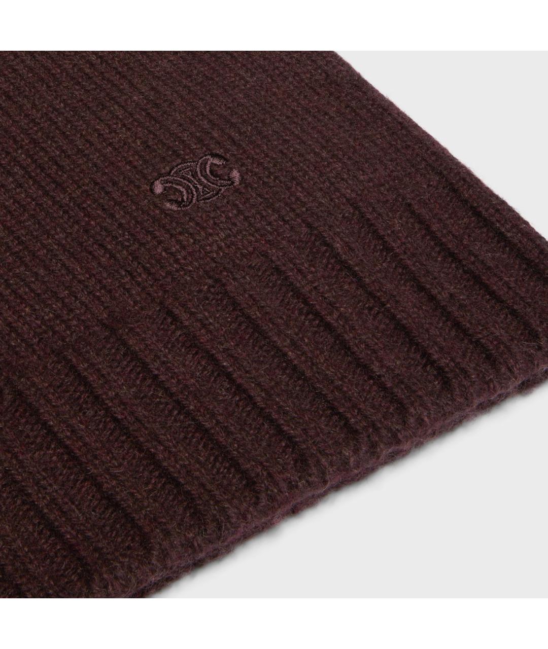 CELINE Бордовый кашемировый джемпер / свитер, фото 4
