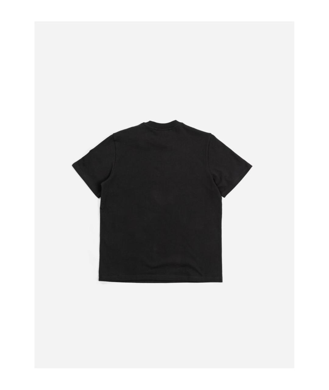 MONCLER Черная хлопковая футболка, фото 3