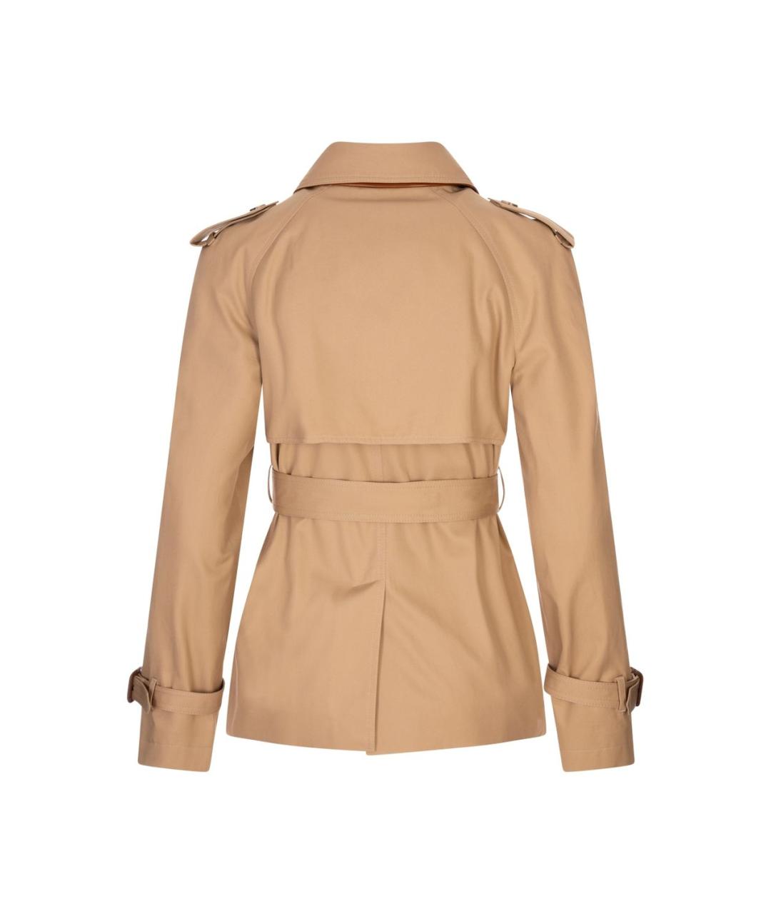 CHLOE Коричневый хлопковый тренч/плащ, фото 2