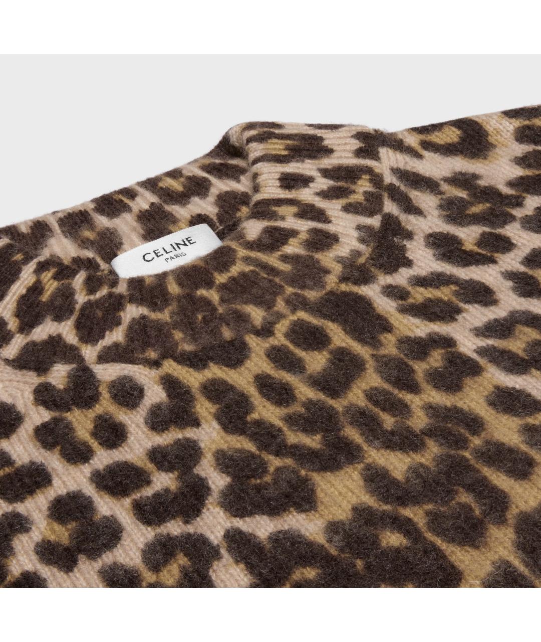 CELINE Мульти кашемировое повседневное платье, фото 3