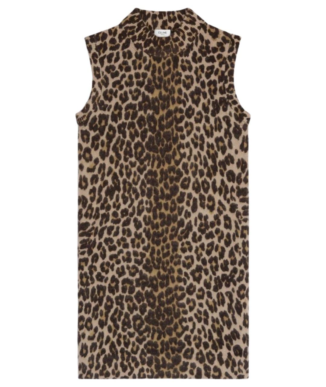 CELINE Мульти кашемировое повседневное платье, фото 1