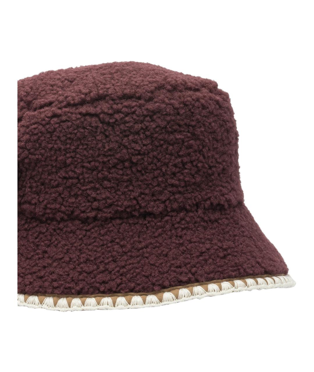UGG AUSTRALIA Бордовая синтетическая панама, фото 4