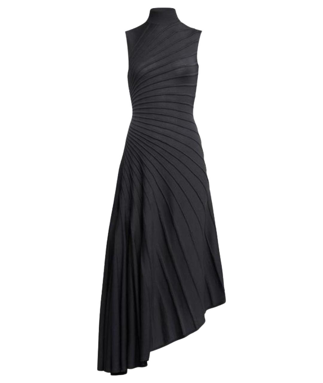 ALAIA Антрацитовое шерстяное платье, фото 1