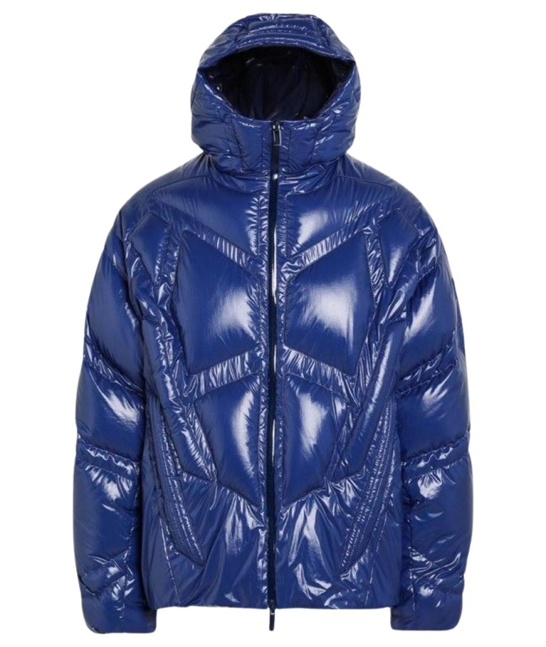 MONCLER Синяя полиэстеровая куртка, фото 1