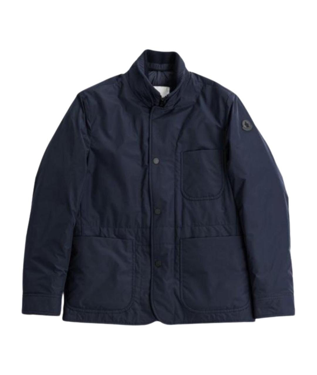 MONCLER Синяя полиэстеровая куртка, фото 1