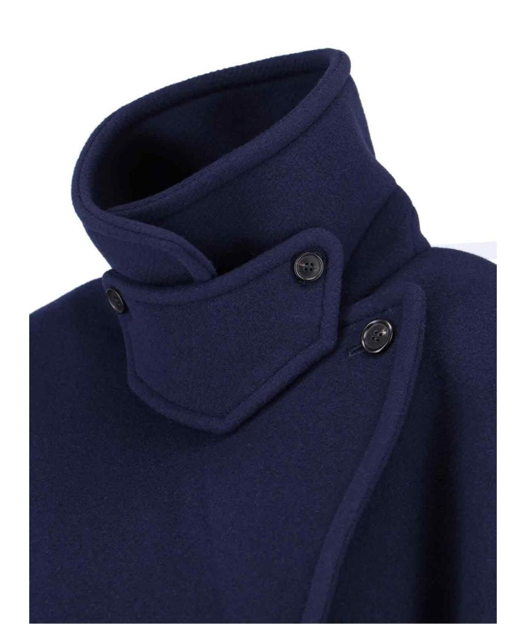 CHLOE Синее шерстяное пальто, фото 5