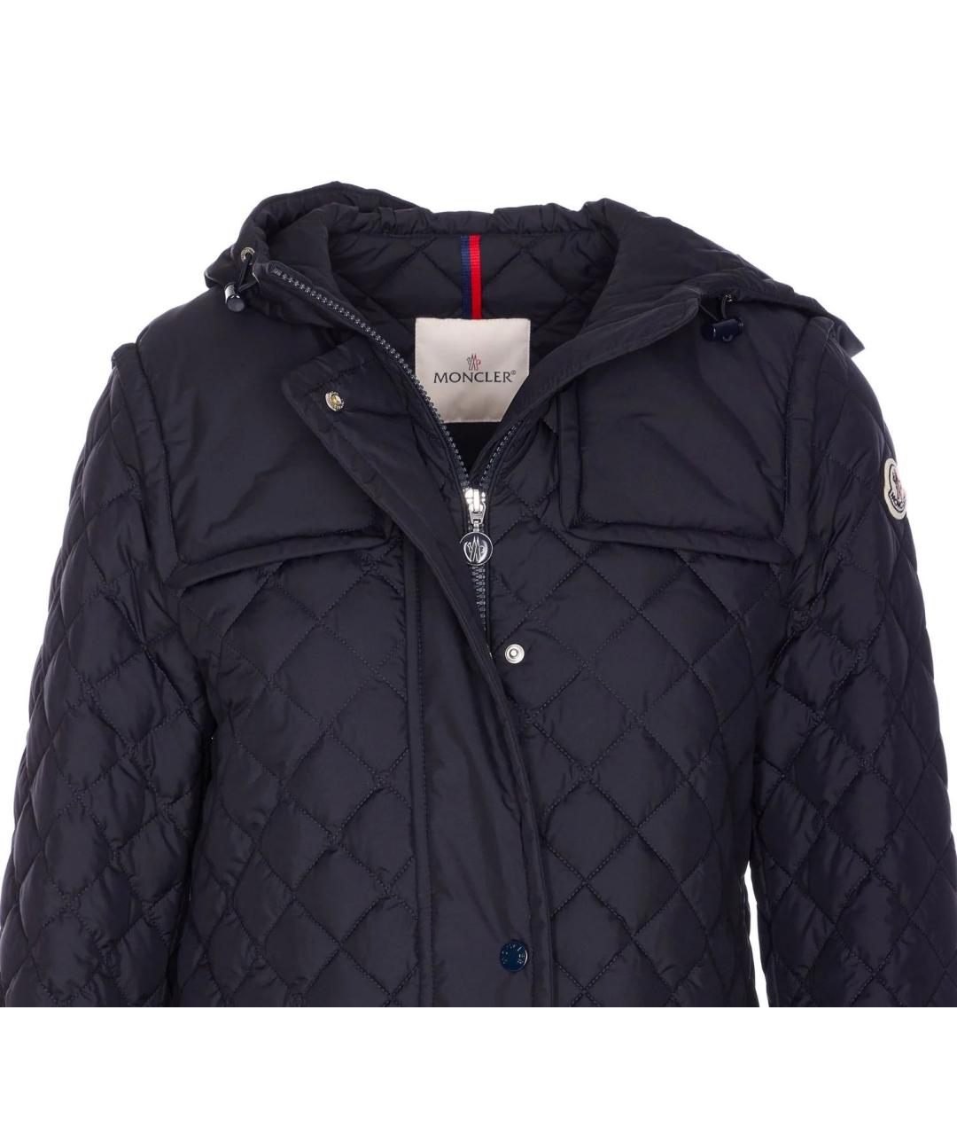 MONCLER Черная полиэстеровая куртка, фото 3