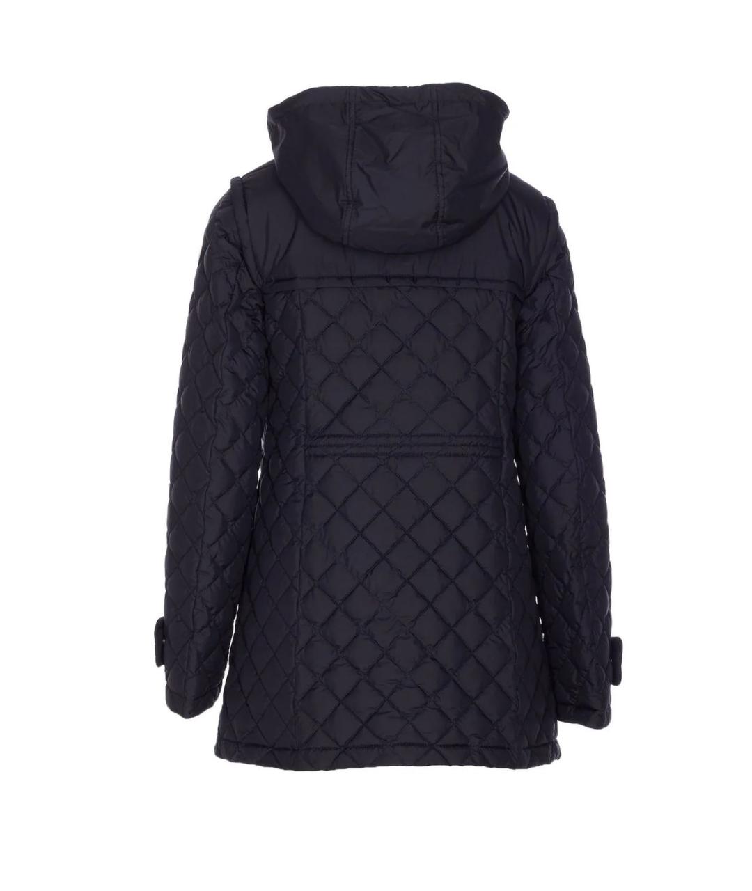 MONCLER Черная полиэстеровая куртка, фото 2