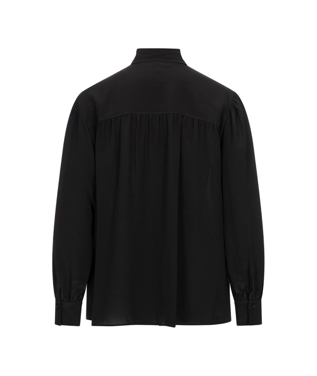 CHLOE Черная шелковая рубашка, фото 2