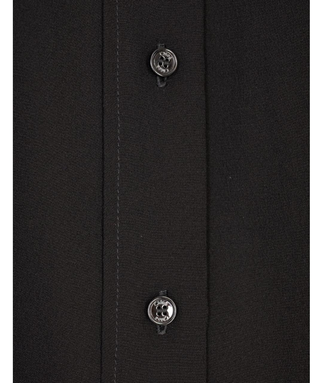 CHLOE Черная шелковая рубашка, фото 3