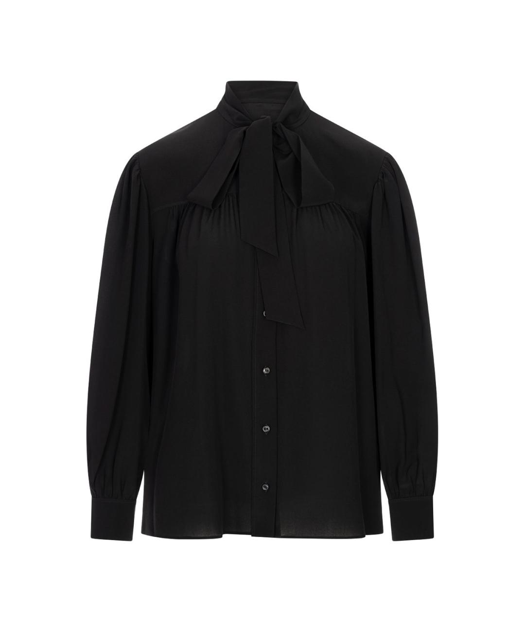 CHLOE Черная шелковая рубашка, фото 1