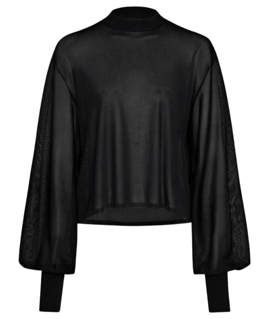 ALAIA Черный вискозный джемпер / свитер, фото 1