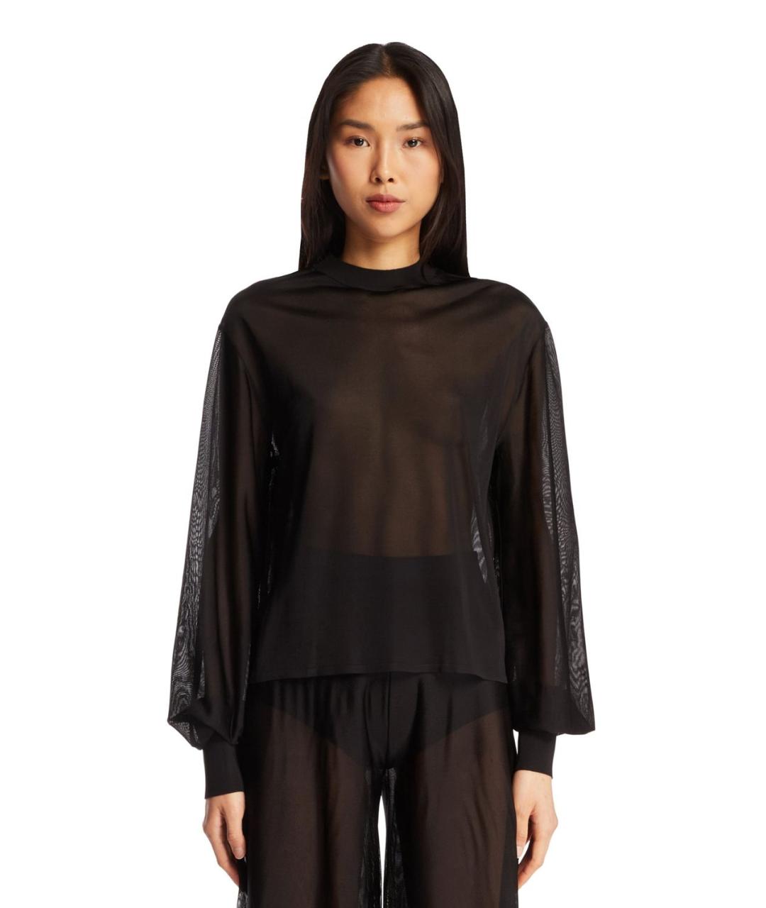 ALAIA Черный вискозный джемпер / свитер, фото 2