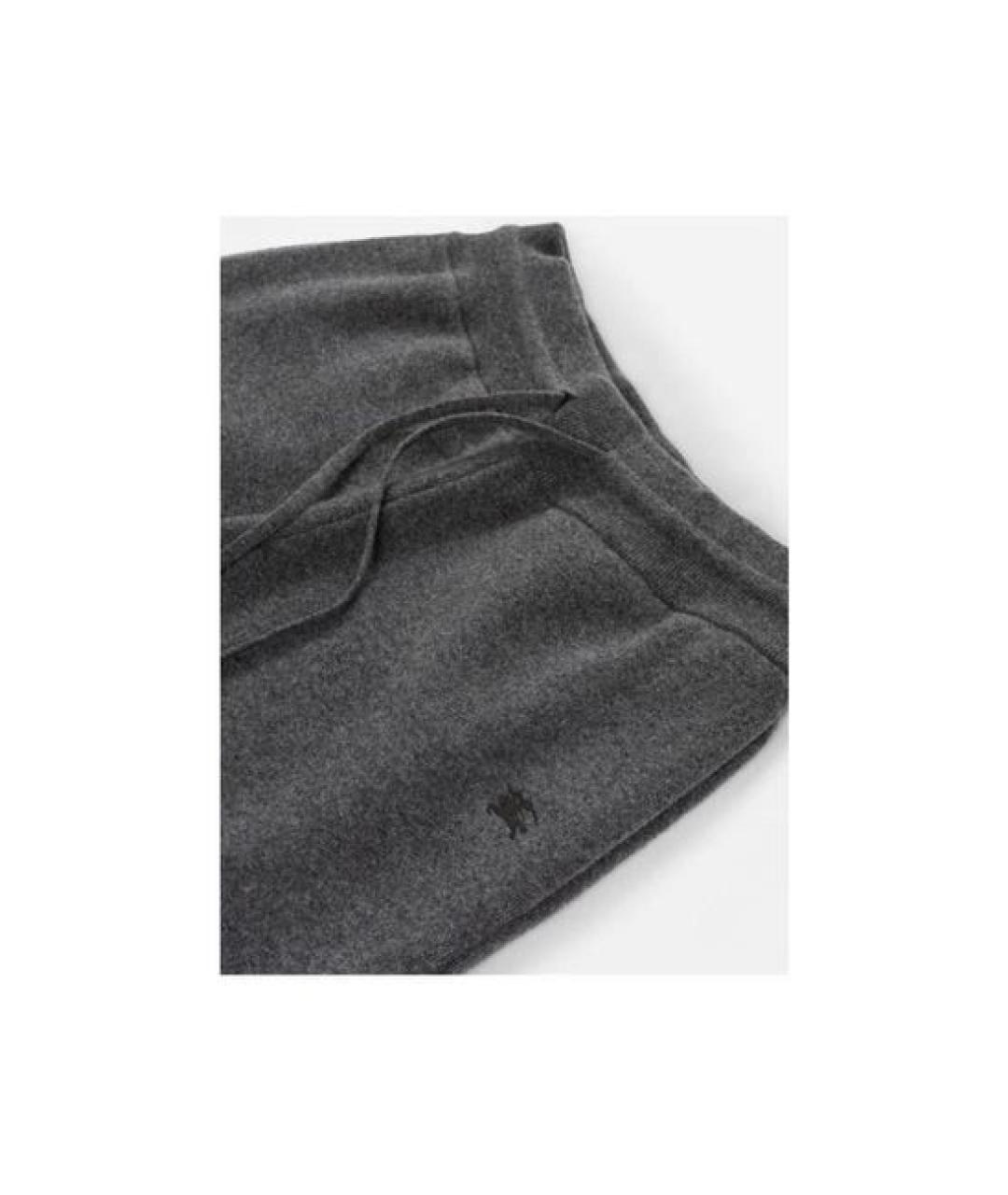 BURBERRY Серые кашемировые повседневные брюки, фото 2