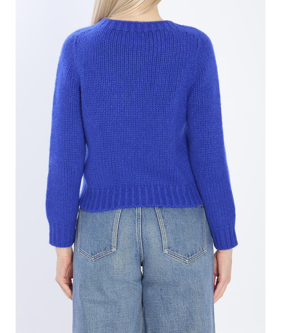 CELINE Синий кашемировый джемпер / свитер, фото 5