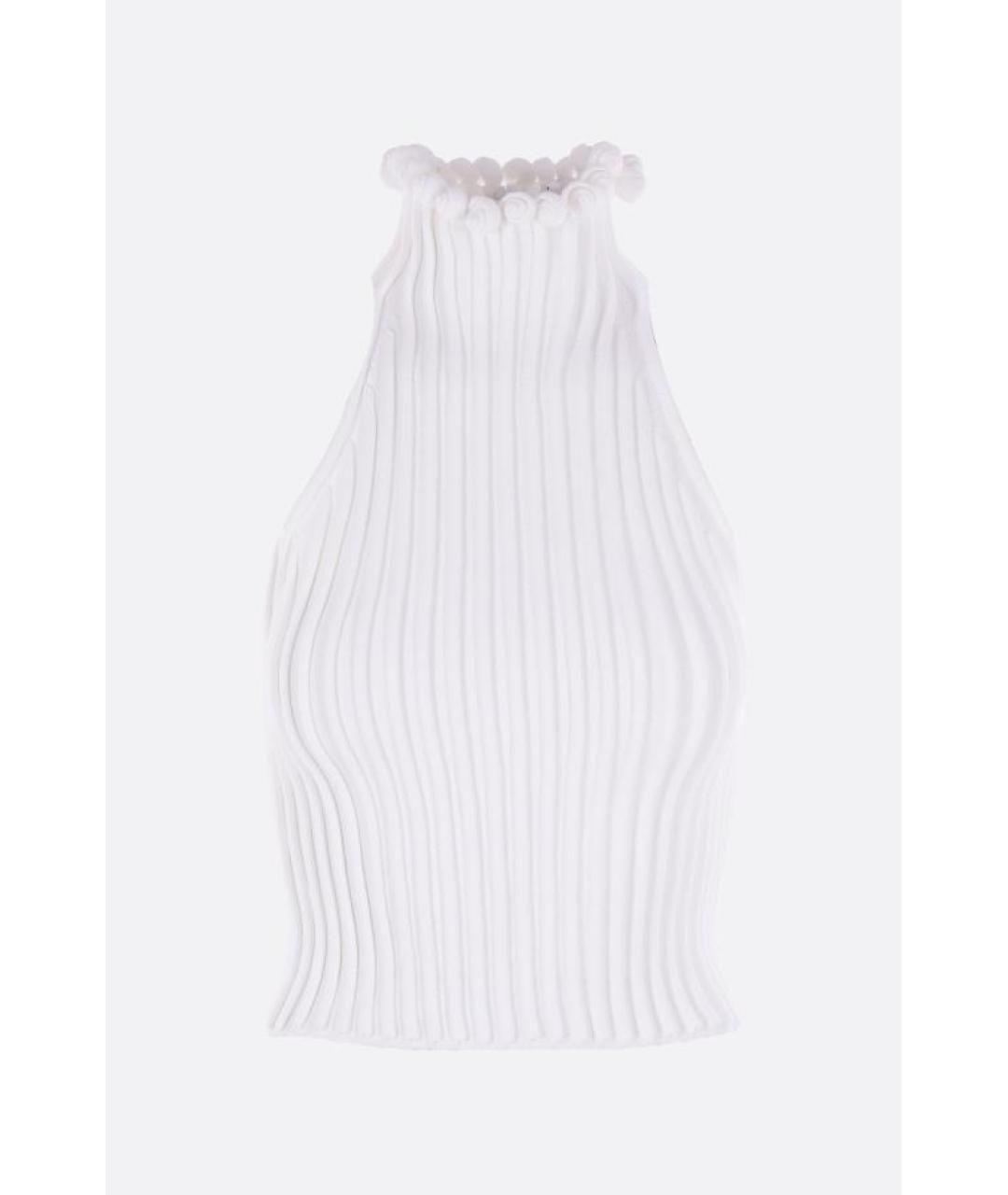 ALAIA Белая вискозная майка, фото 5