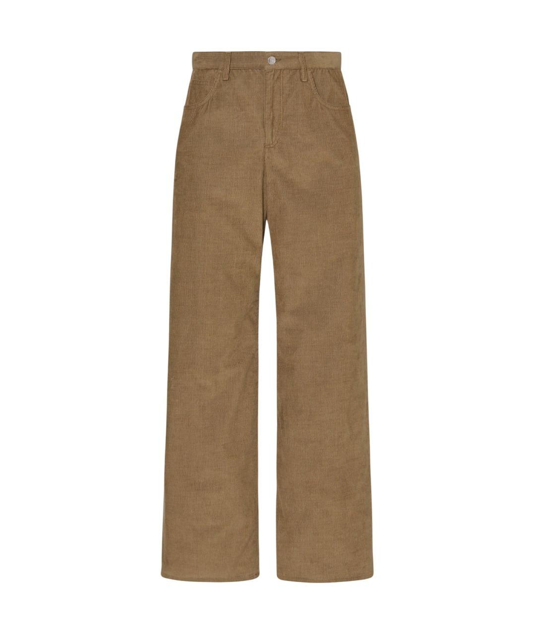 THE ROW Бежевые хлопковые прямые джинсы, фото 1