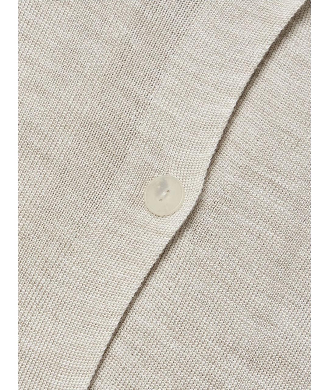 THE ROW Бежевый шелковый кардиган, фото 4