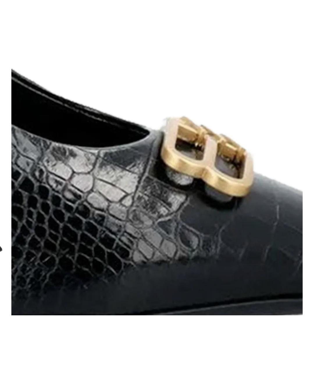 BALENCIAGA Черные туфли из лакированной кожи, фото 3