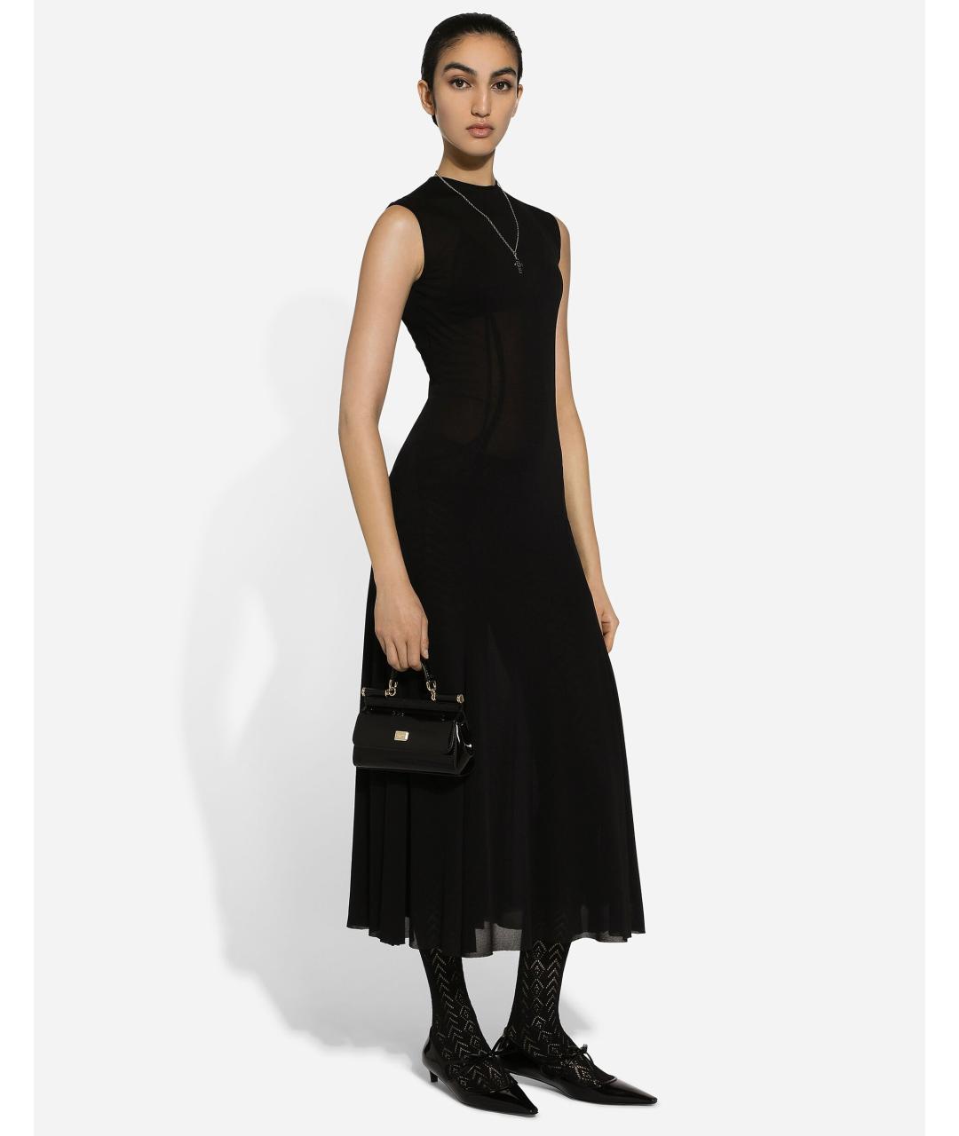 DOLCE&GABBANA Черное коктейльное платье, фото 6