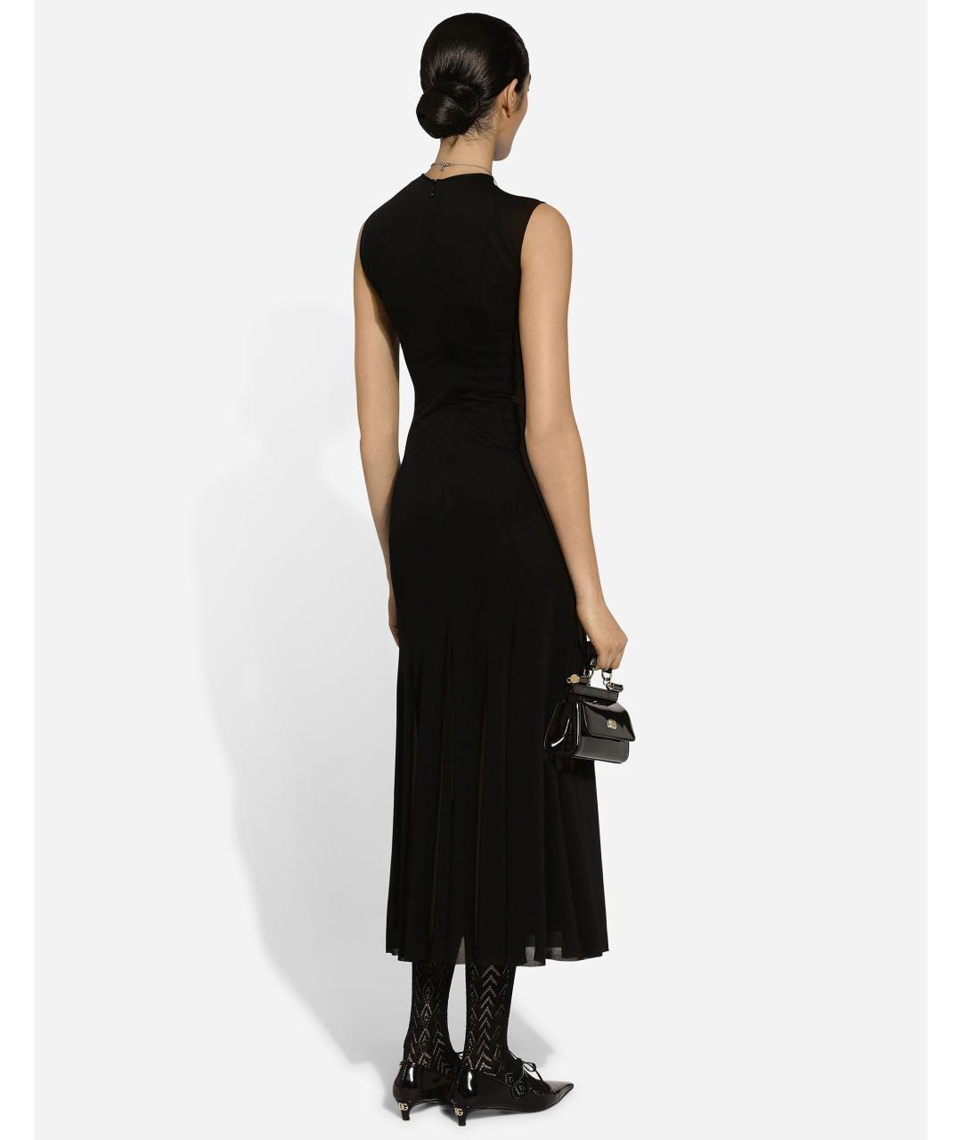 DOLCE&GABBANA Черное коктейльное платье, фото 7