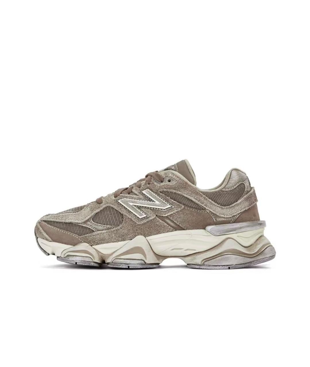NEW BALANCE Бежевые замшевые кроссовки, фото 2