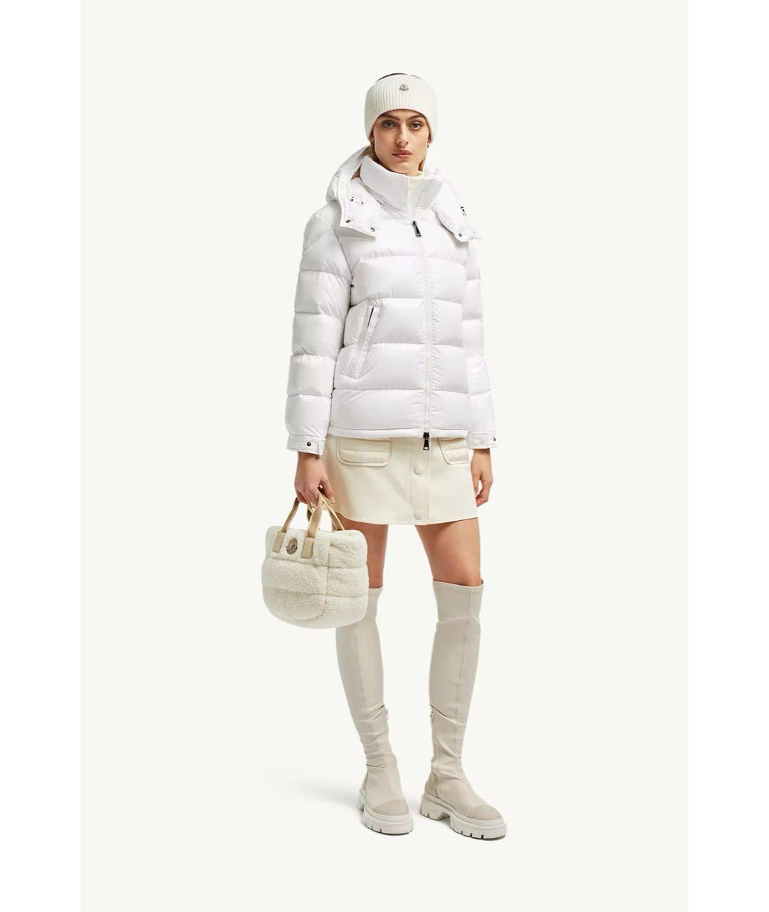 MONCLER Белый пуховик, фото 7