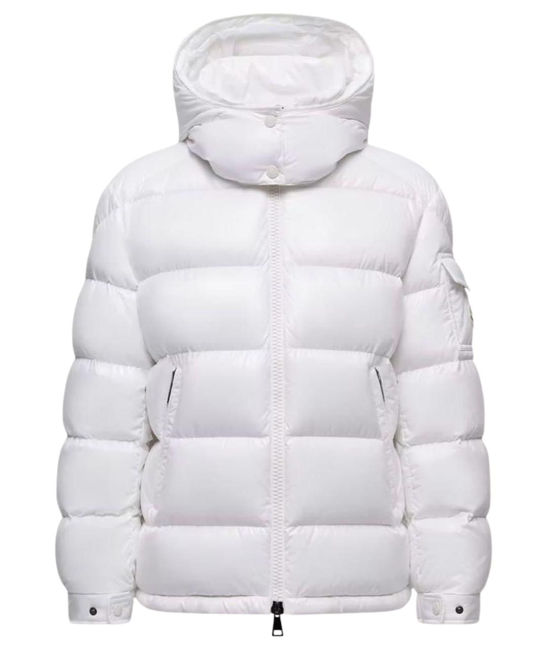 MONCLER Белый пуховик, фото 1