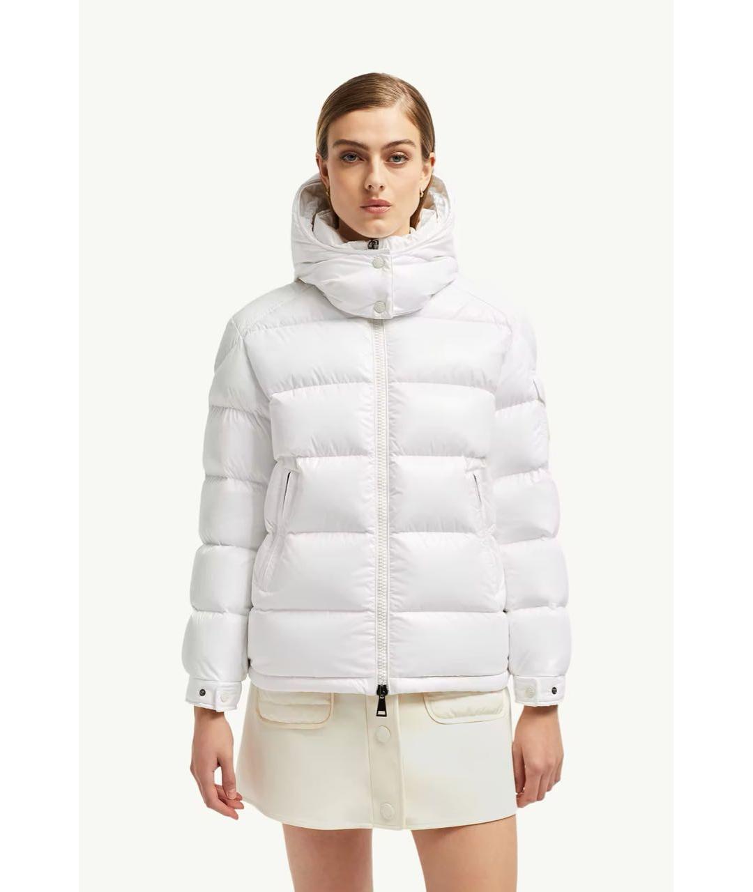 MONCLER Белый пуховик, фото 2