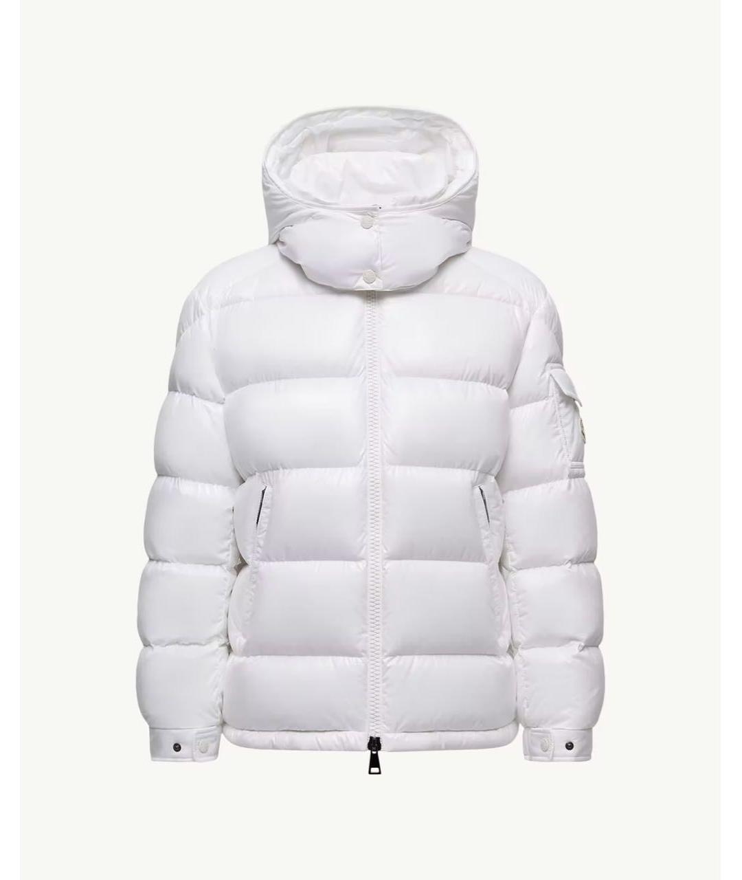 MONCLER Белый пуховик, фото 8