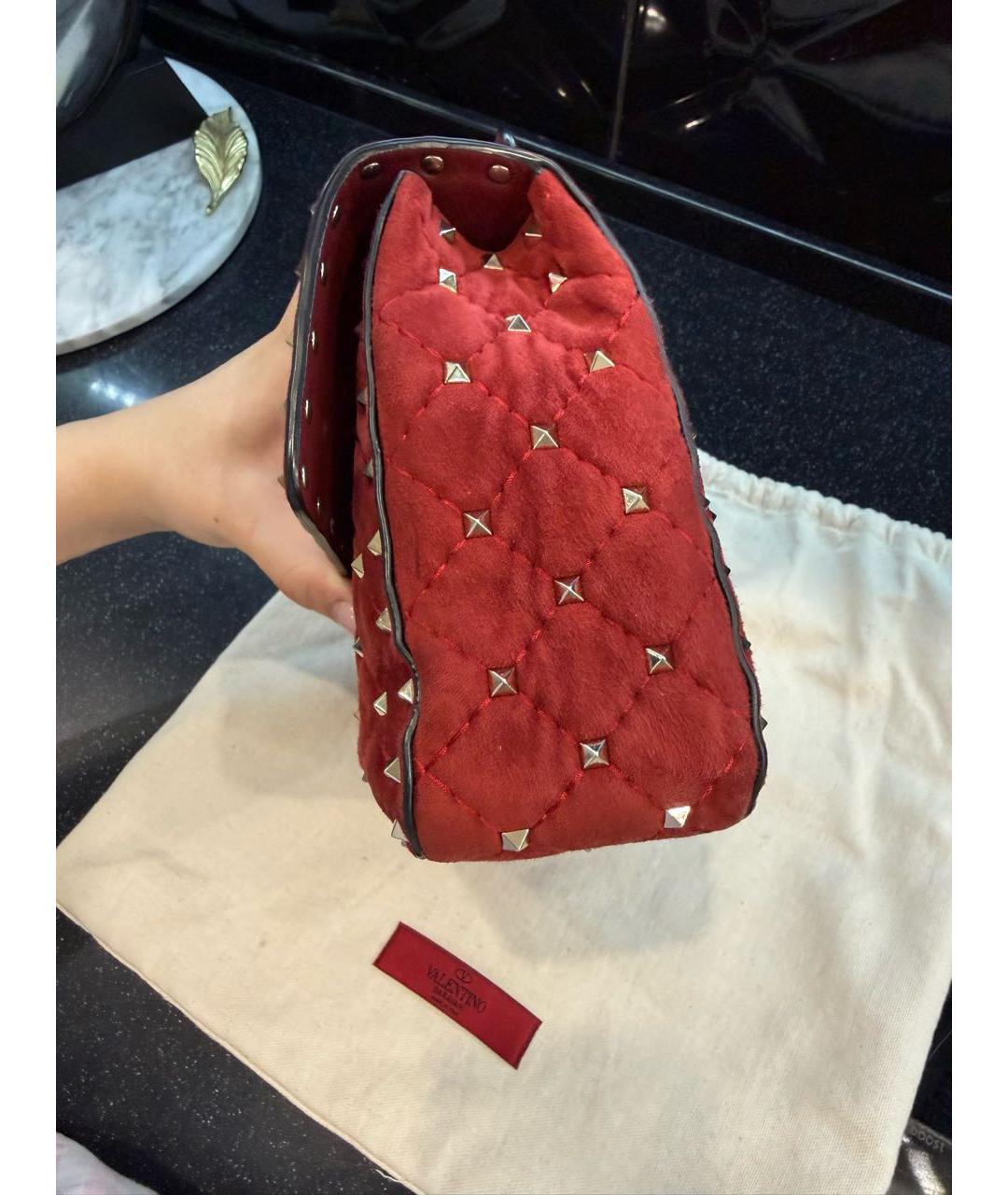 VALENTINO Бордовая сумка через плечо, фото 6