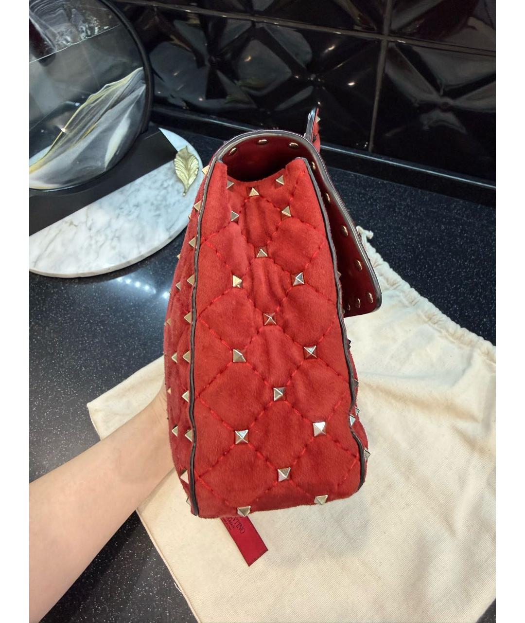 VALENTINO Бордовая сумка через плечо, фото 5