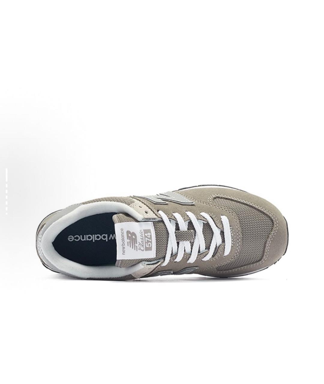NEW BALANCE Бежевые замшевые кроссовки, фото 4