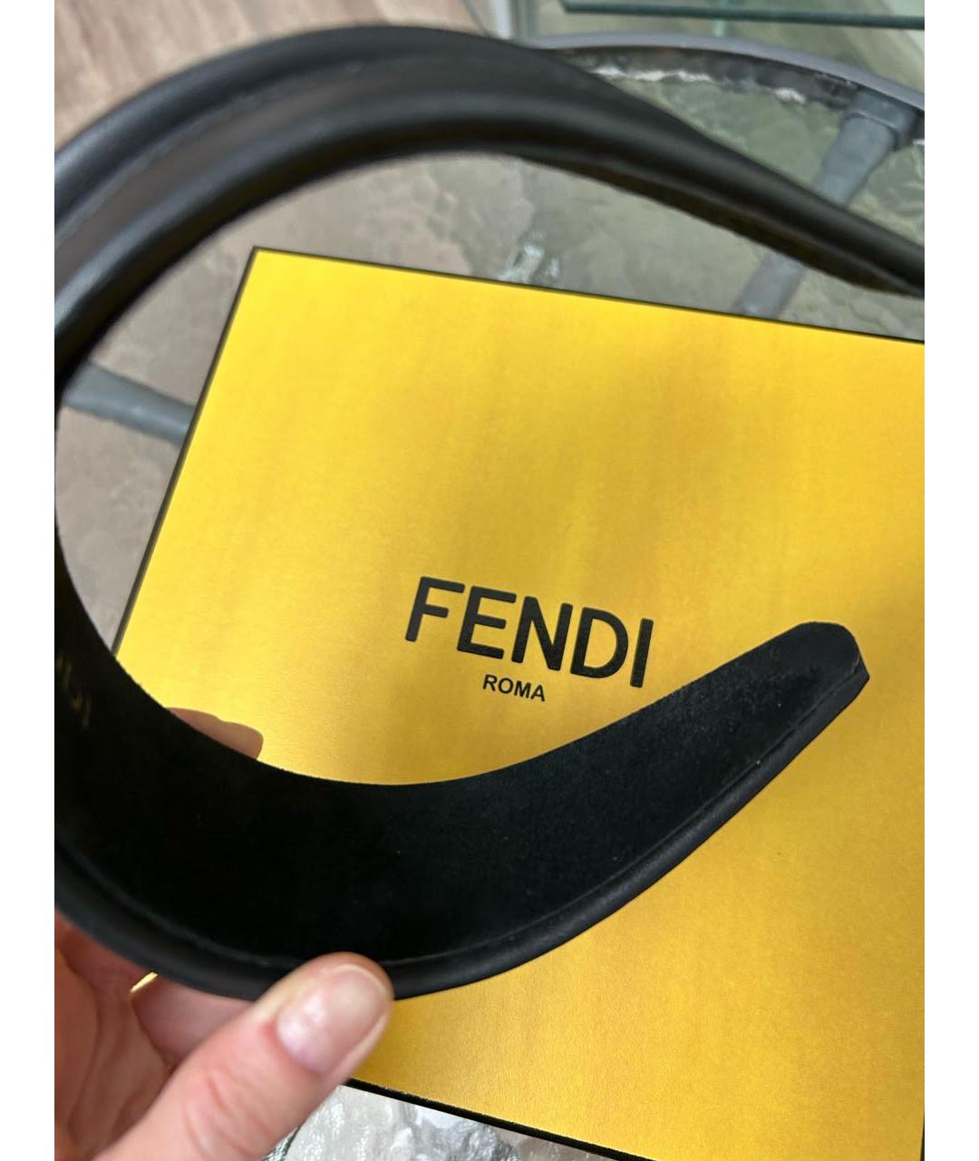 FENDI Черный ободок, фото 7