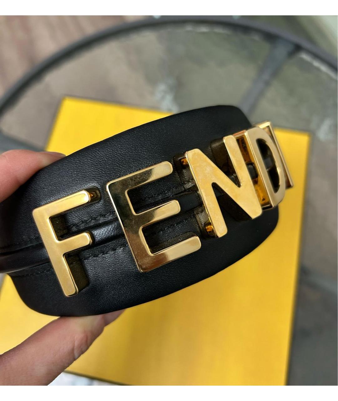 FENDI Черный ободок, фото 4