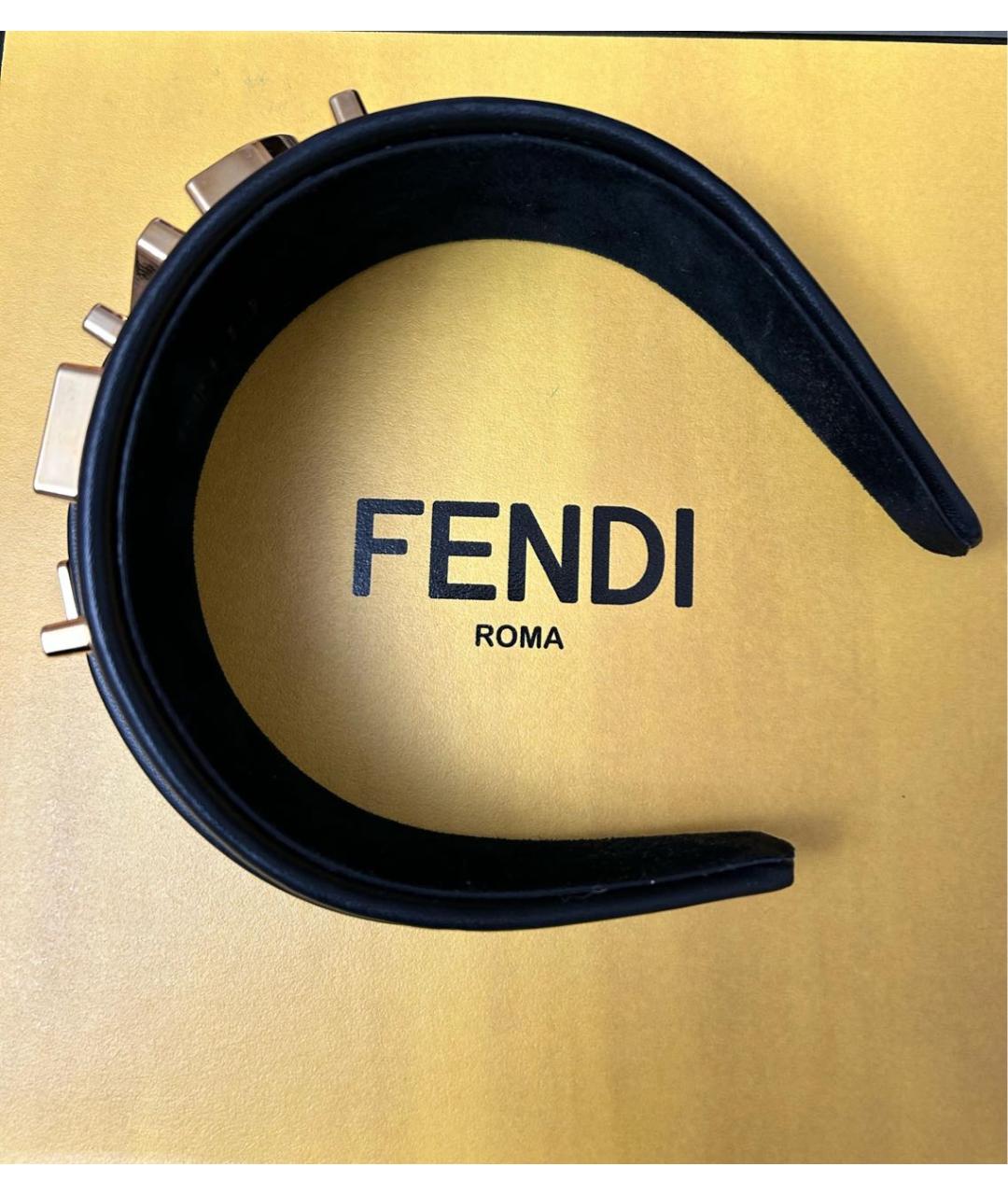 FENDI Черный ободок, фото 2