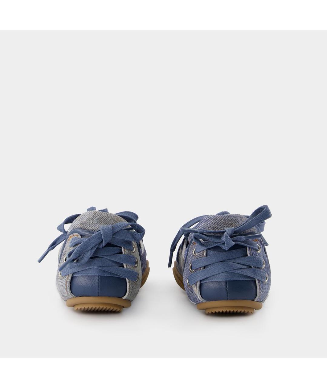 ACNE STUDIOS Синие текстильные кроссовки, фото 3