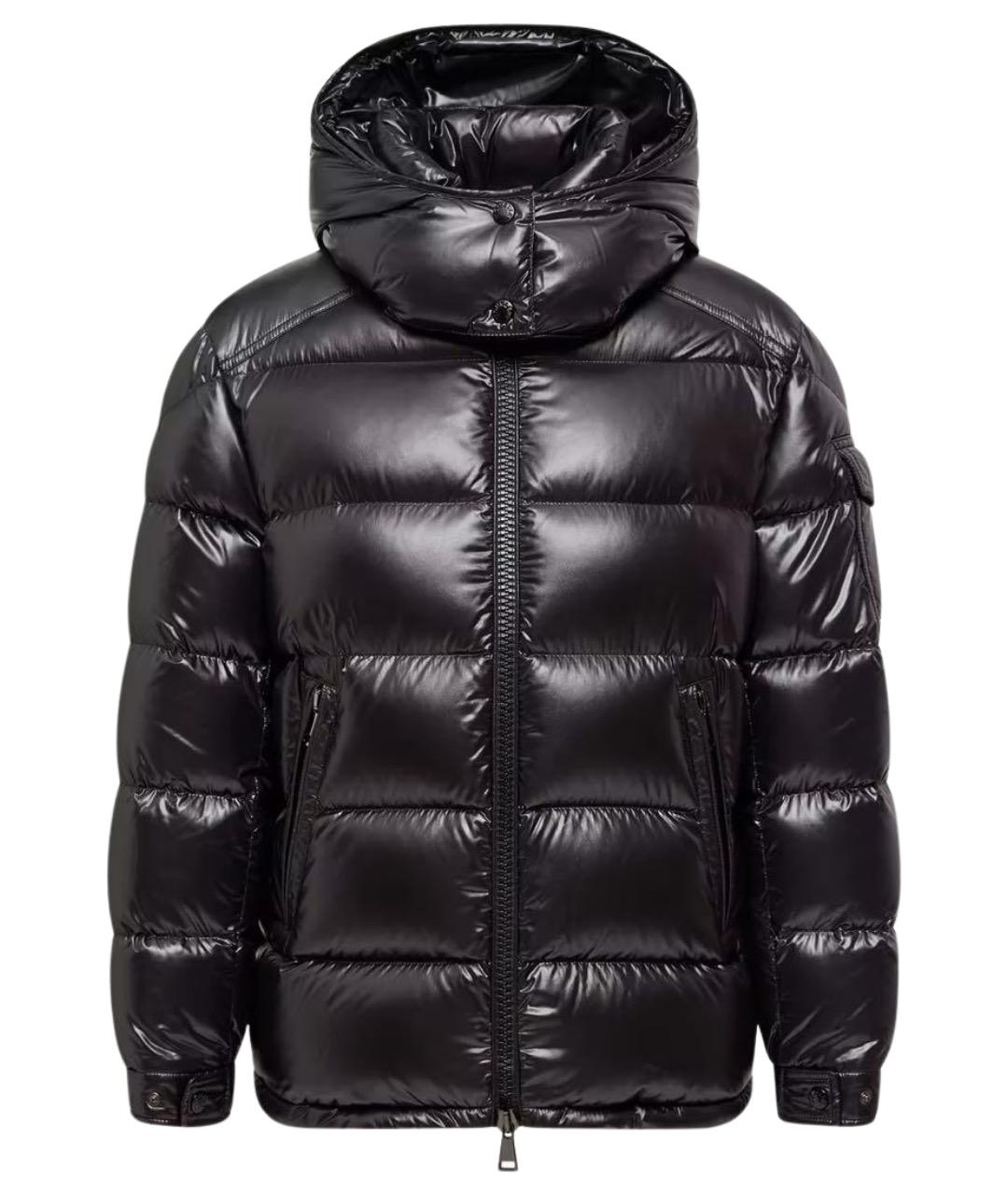 MONCLER Черный пуховик, фото 1