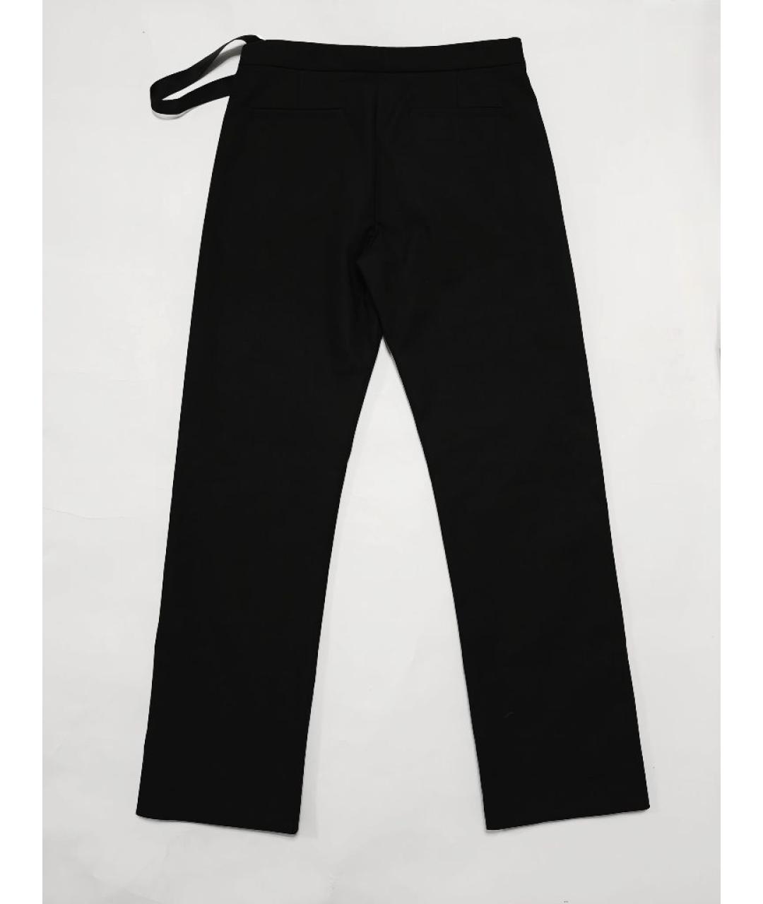 OFF-WHITE Черные хлопковые повседневные брюки, фото 2