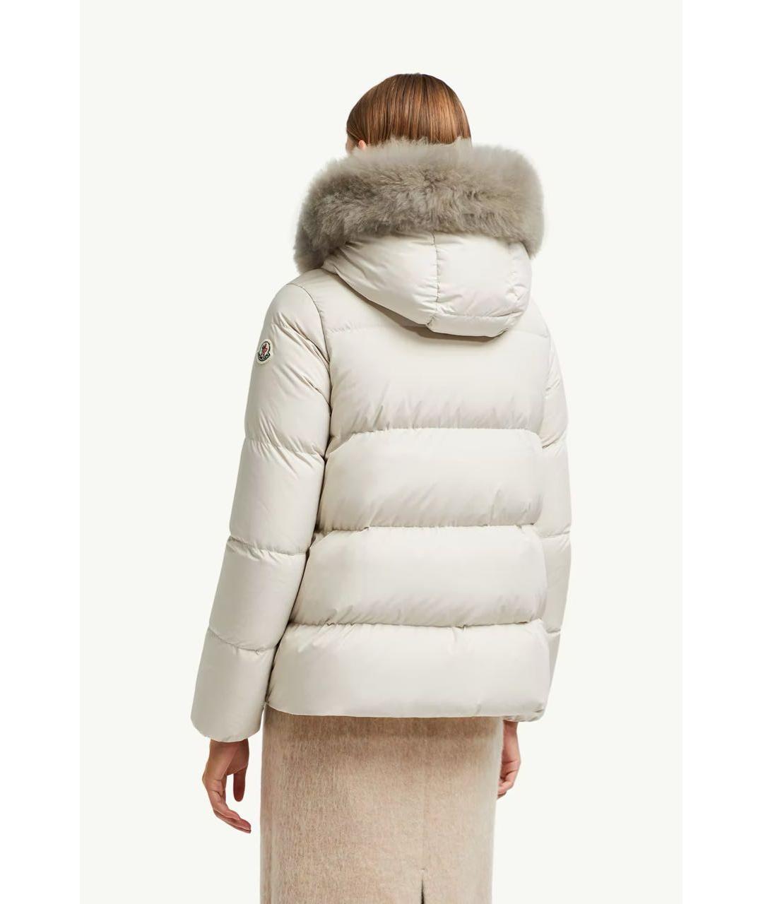 MONCLER Белый пуховик, фото 3